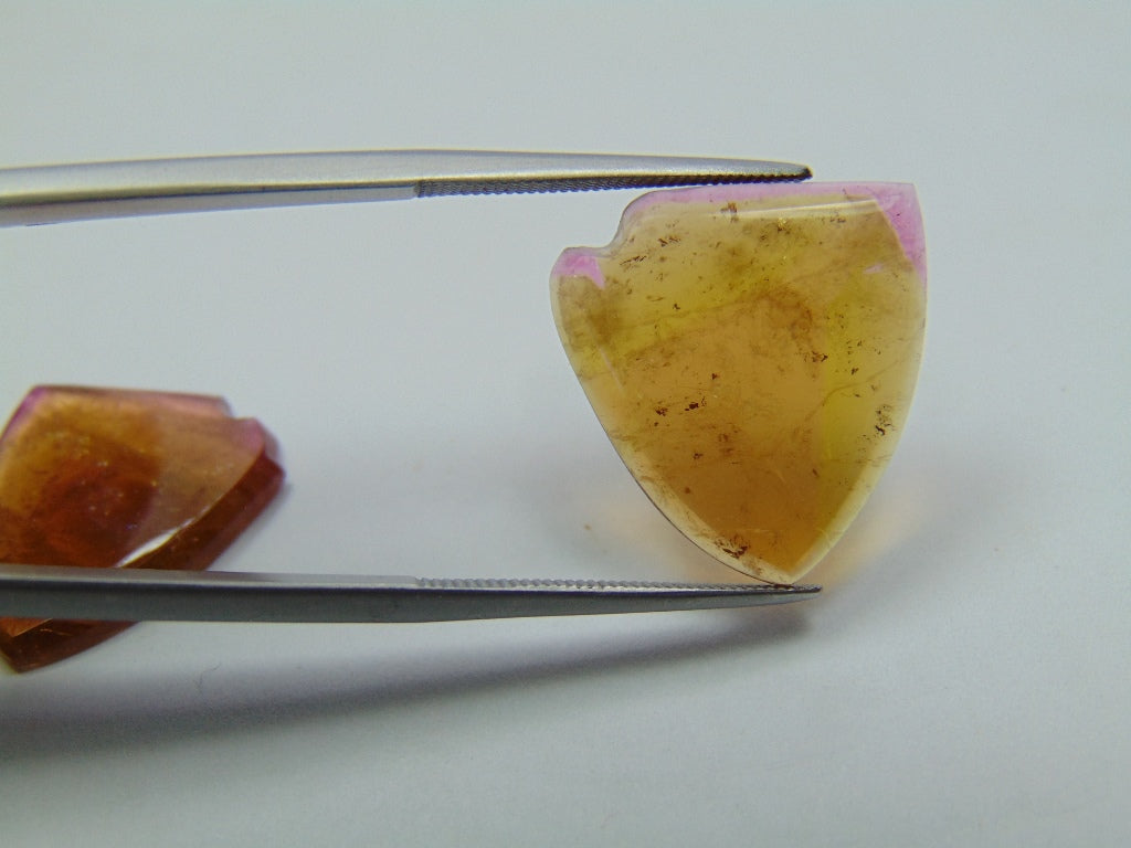 Par de Turmalina Melancia 16,15ct 18x14mm