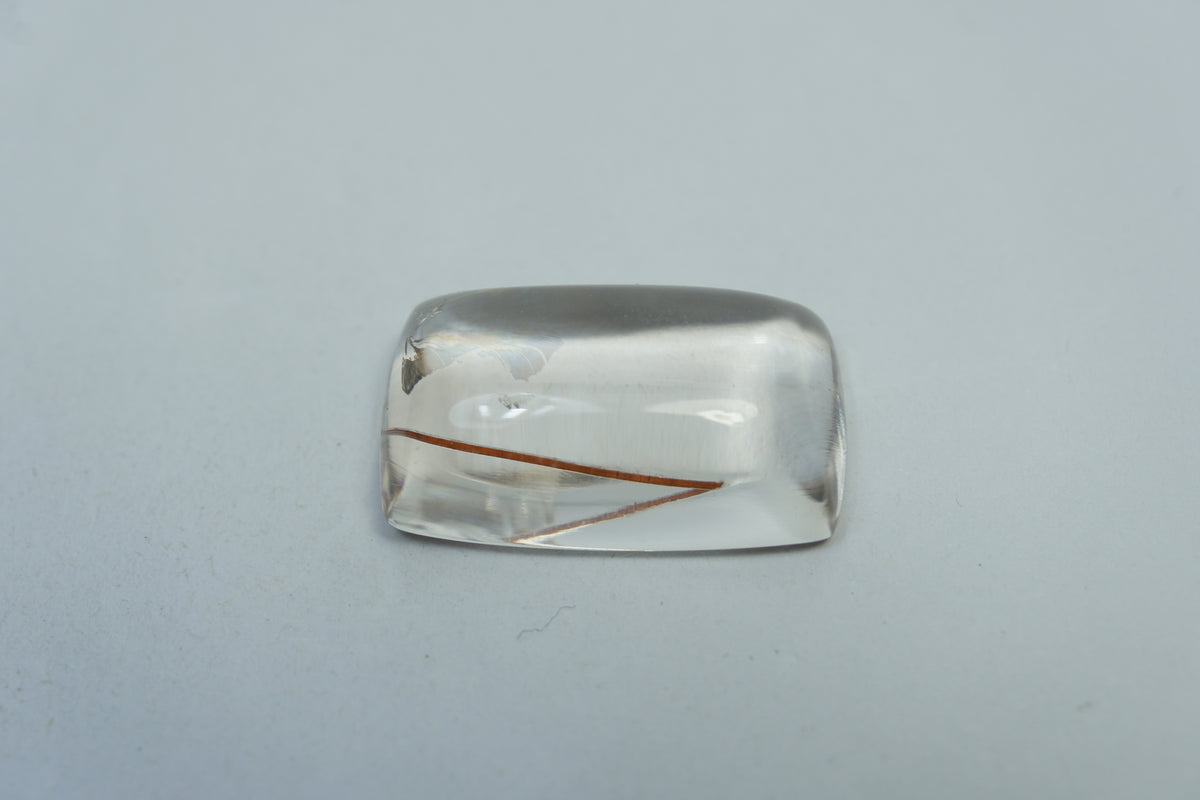 Quartzo com inclusão de 16,80ct 21x12mm