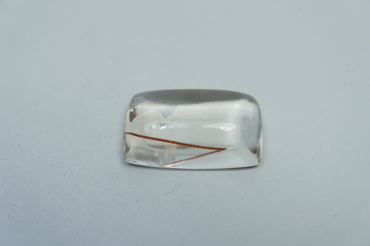 Quartzo com inclusão de 16,80ct 21x12mm