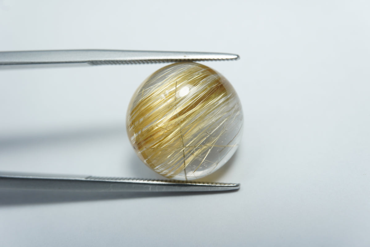 Cabochão de Rutilo 10.60ct 15x14mm