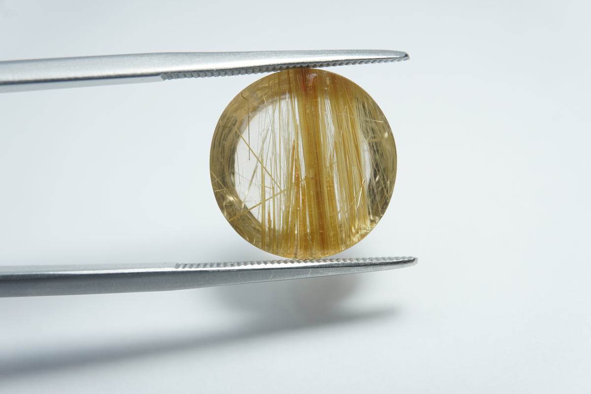 Cabochão de Rutilo 10.60ct 15x14mm