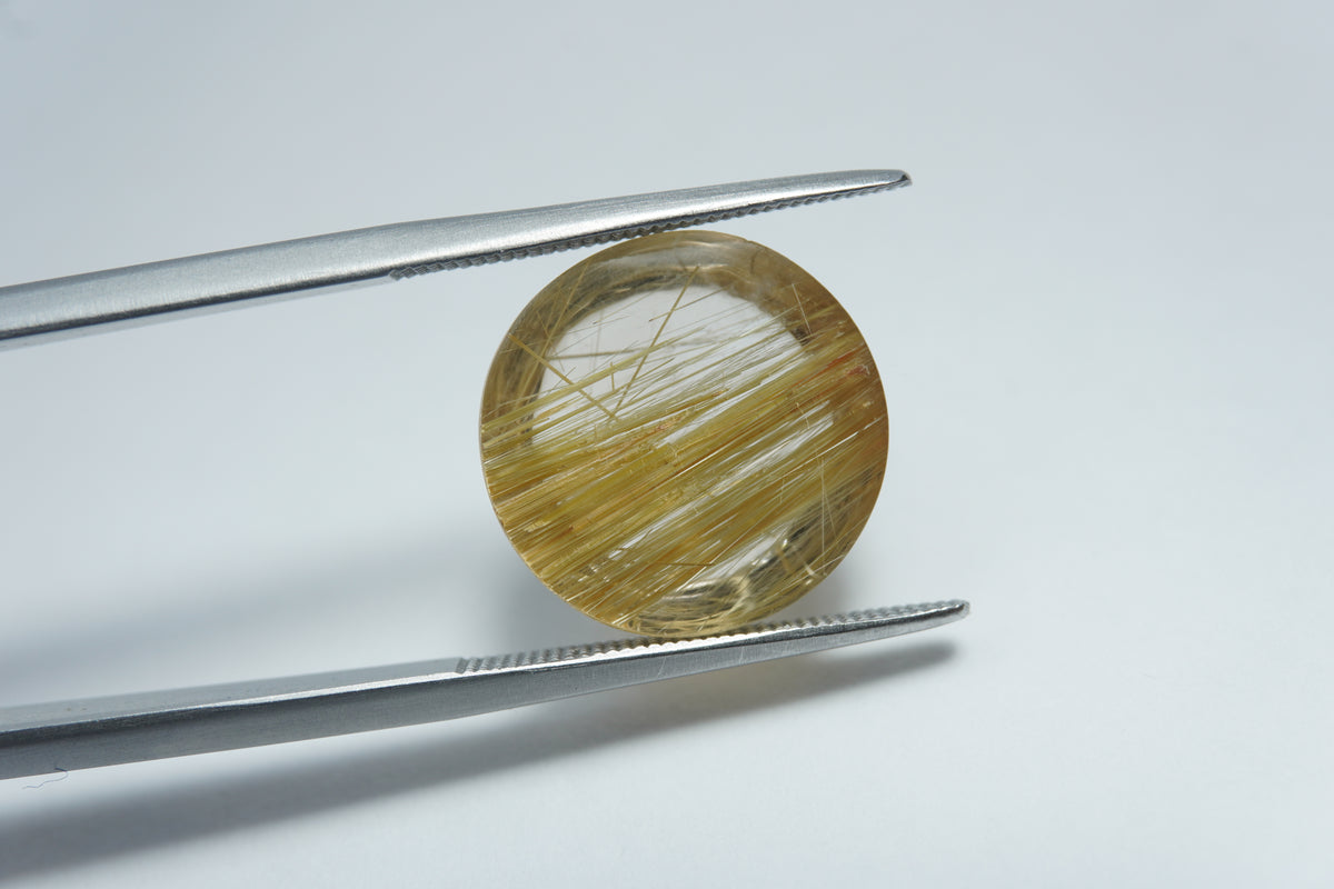 Cabochão de Rutilo 10.60ct 15x14mm