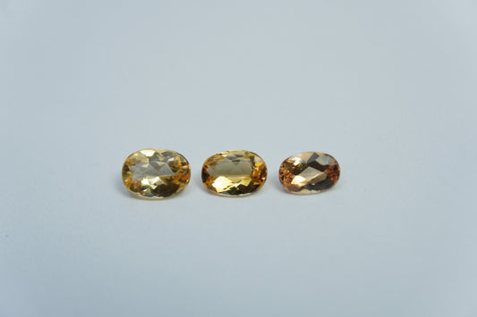 1.45ct Topázio Imperial 6x4mm / 6x3.5mm / 5x3.5mm