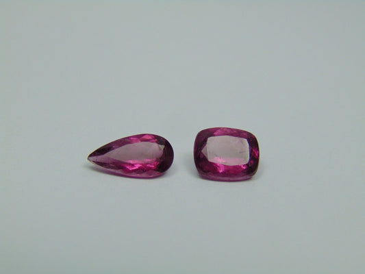 3.45ct Rubelita 11x6mm 9x7mm