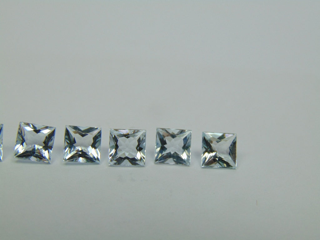 5,60ct Água-marinha Calibrada 6mm