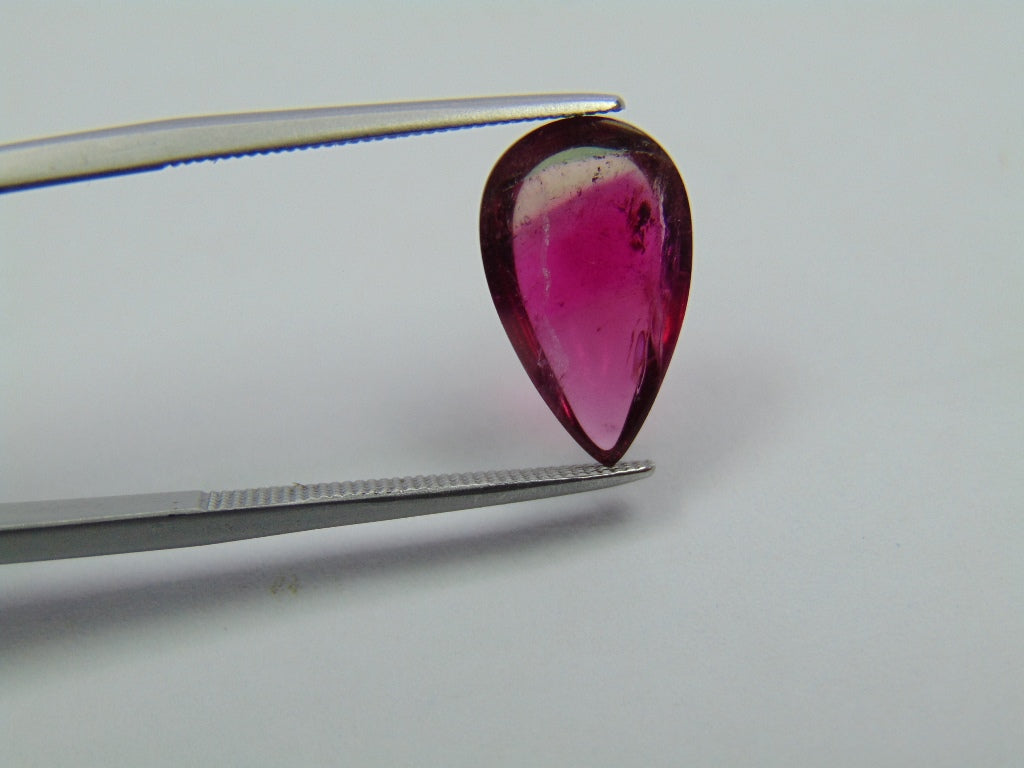 3.90ct Turmalina Cabochção Bicolor 19x8mm