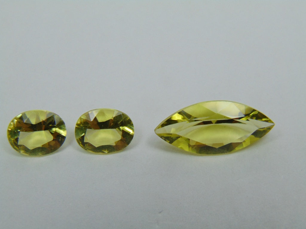 7.35ct Green Gold 9x7mm 18x5mm 9x7mm