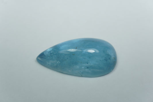 17.35ct Água-marinha cabochão 25x13mm