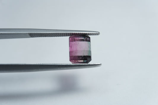 2.68ct Turmalina bicolor 8x6mm