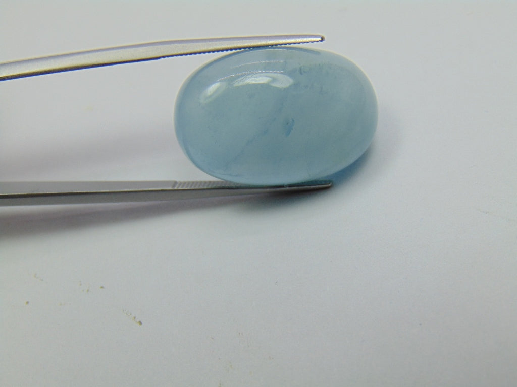 27.80ct Água-Marinha Cabochão 23x15mm