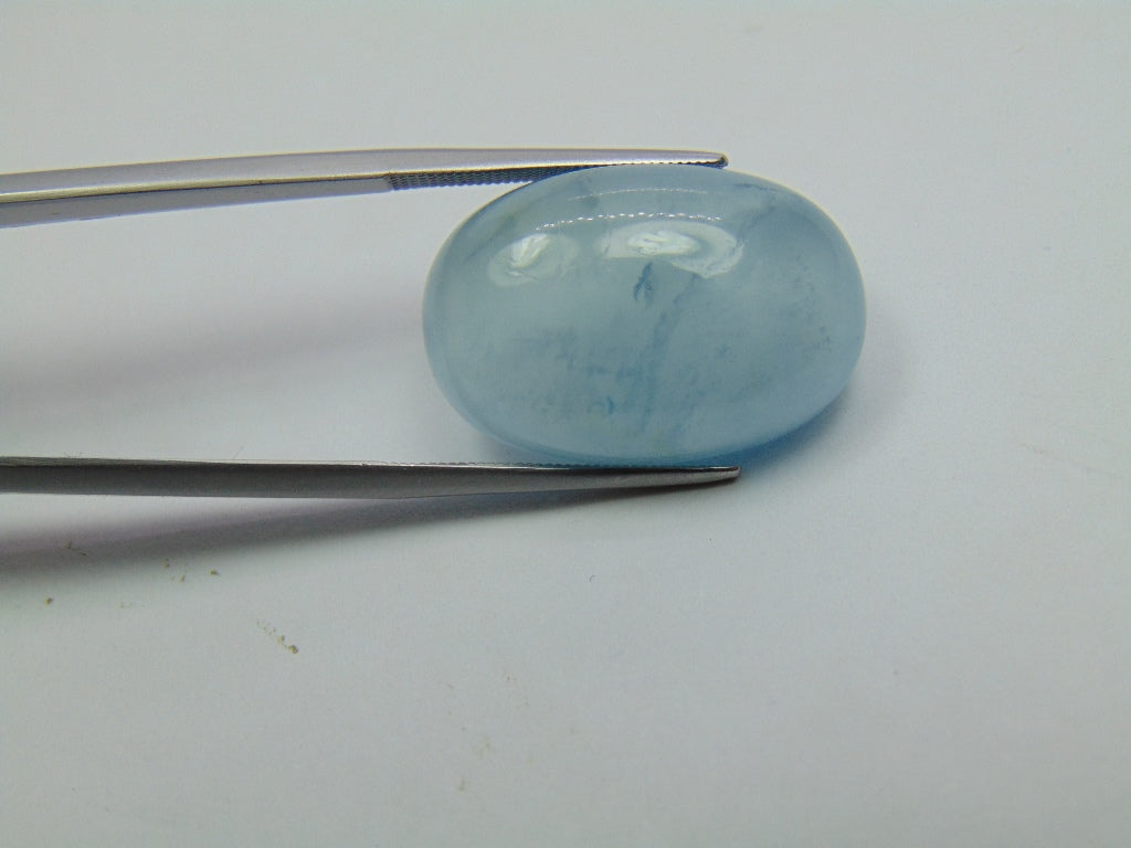 27.80ct Água-Marinha Cabochão 23x15mm