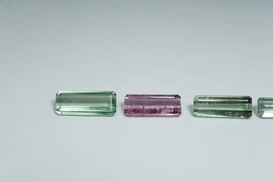 5.68ct Turmalina mix 12x5mm / 12x4.5mm / 11.5x4.5mm / 11.5x4mm