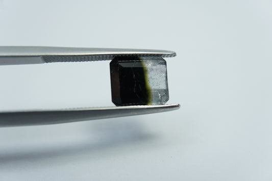 4.10ct Turmalina bicolor 14x7mm