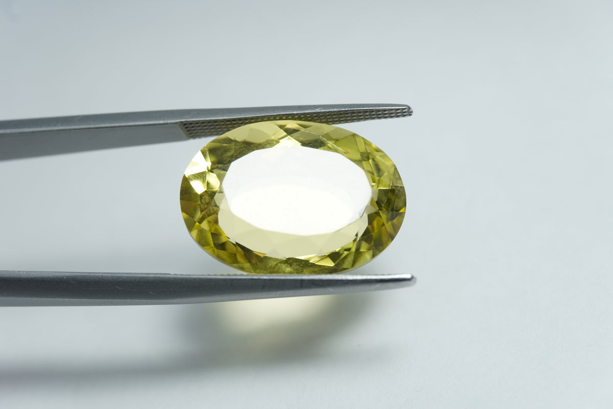 11 quilates ouro verde 18x13mm