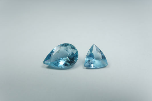 2.90ct Águas-marinhas 11x8mm / 7mm