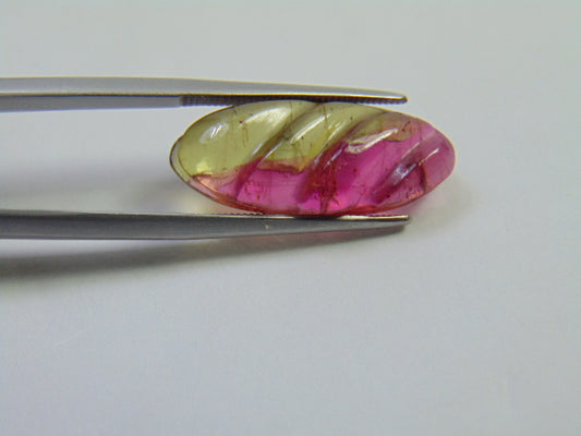 10.60ct Tourmaline Bicolor 23x9mm