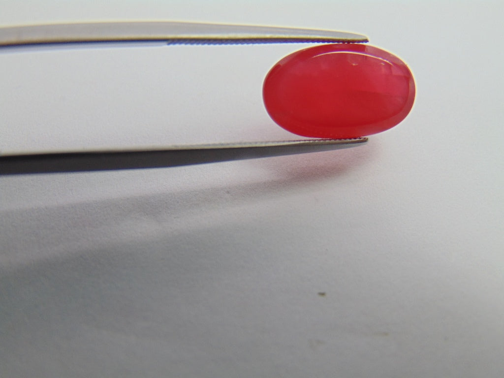 7.19ct Rhodonite Cabochon 14x9mm