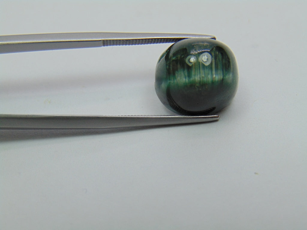 13.80ct Tourmaline With Stripe 13x12mm