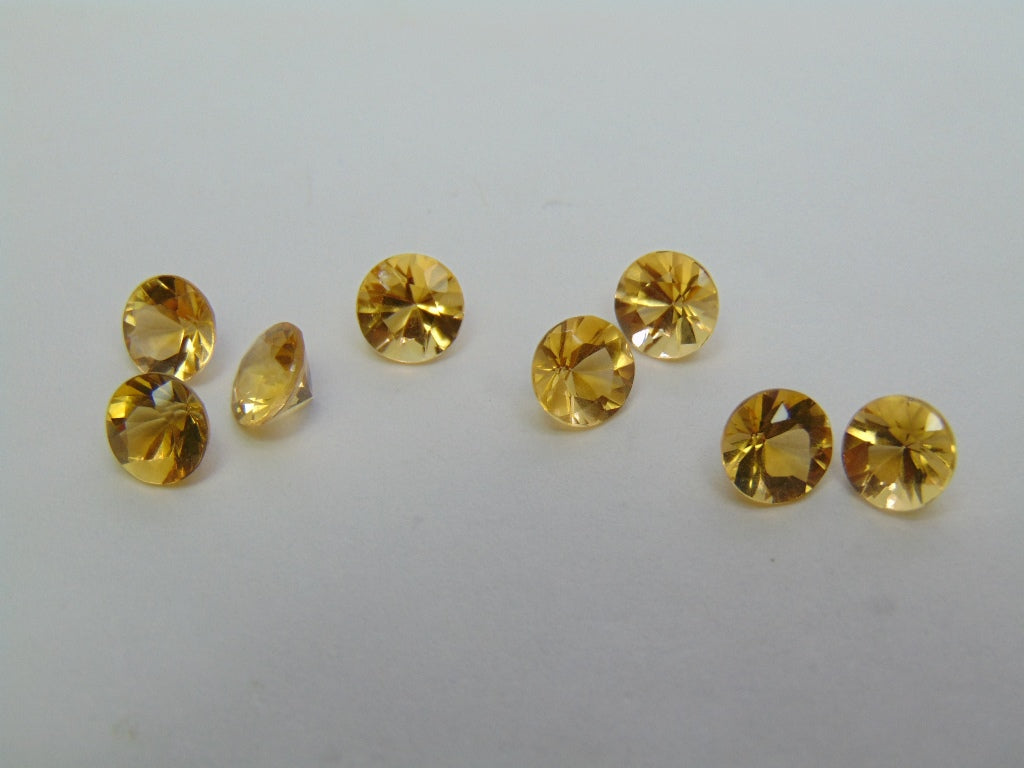 6ct Citrine Calibrated 6mm