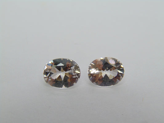 4.50ct Morganite Pair 10x8mm