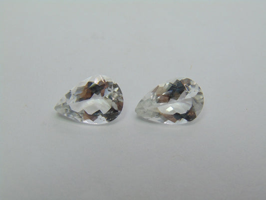 Par de topázio 8,15 ct 13x9mm
