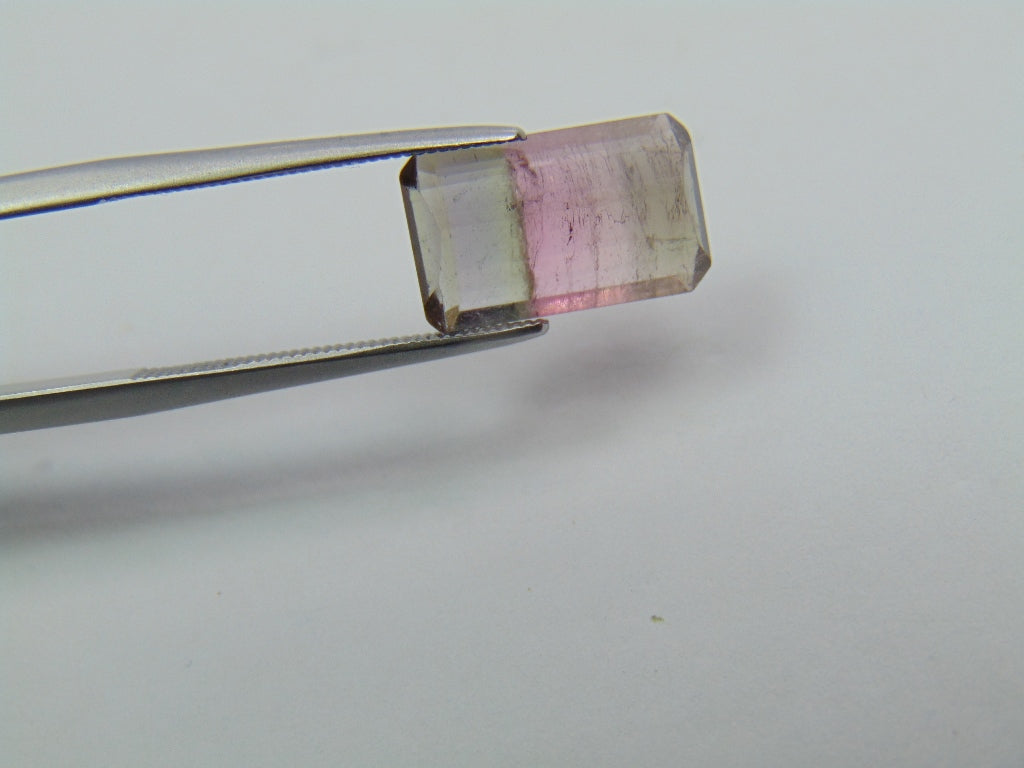 Turmalina Tricolor de 4,10 ct 13x8mm