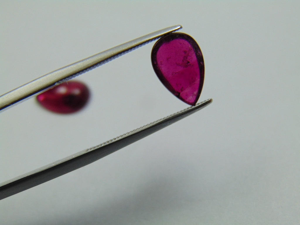 4.20ct Turmalina Cabochão 11x7mm 9x7mm