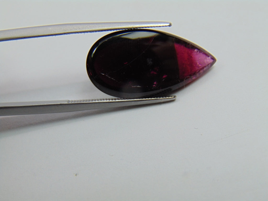 12.25ct Tourmaline Cabochon Bicolor 23x11mm