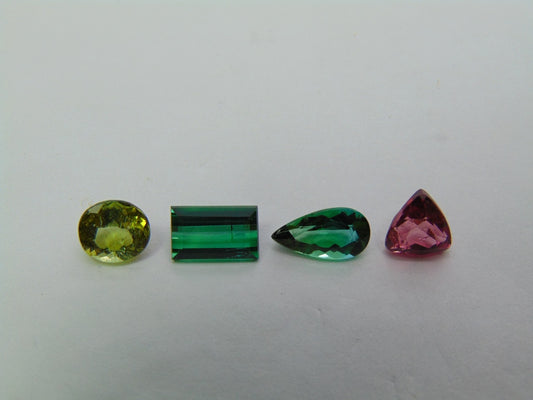 Mistura de turmalina de 4,95 ct