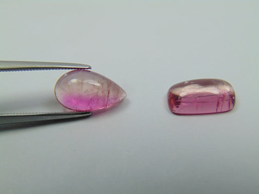 4.45ct Tourmalines Bicolor Cabochon 11x6mm