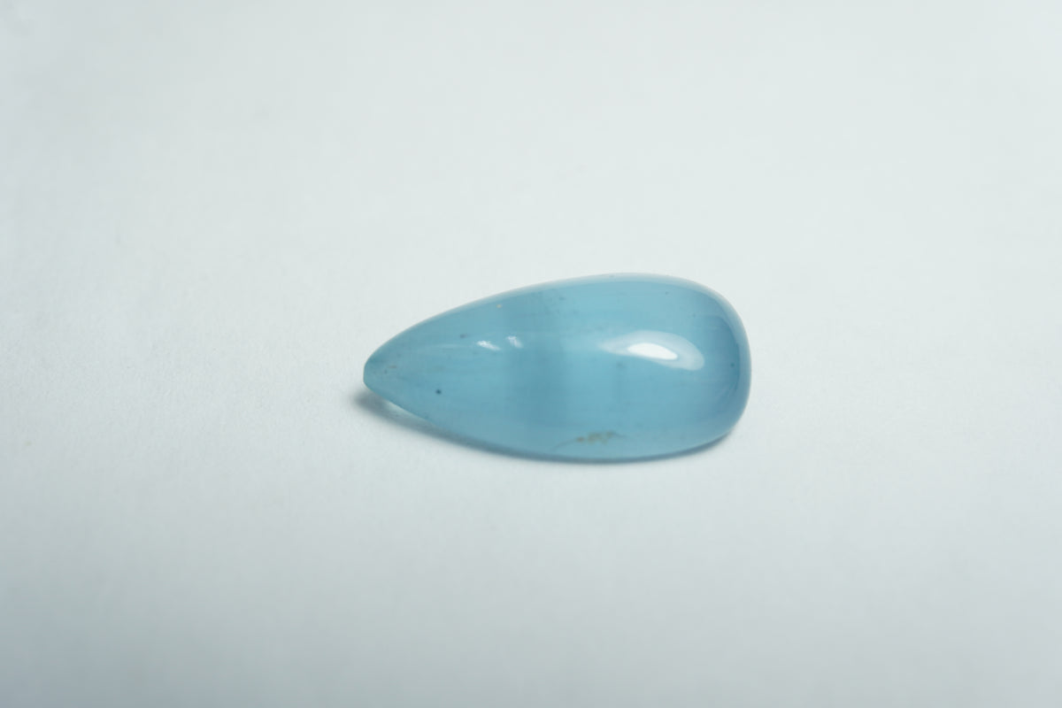 3.80ct cabochão de água-marinha 15x8mm