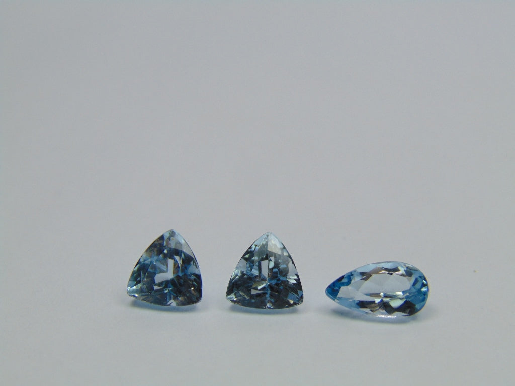 4.85ct Topázio Cor Natural 7mm 9x5mm