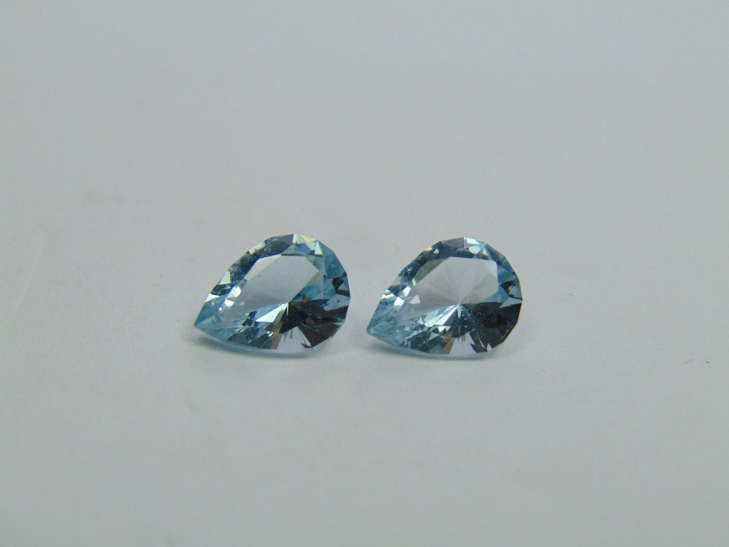 3.90ct Topaz Pair 9x7mm