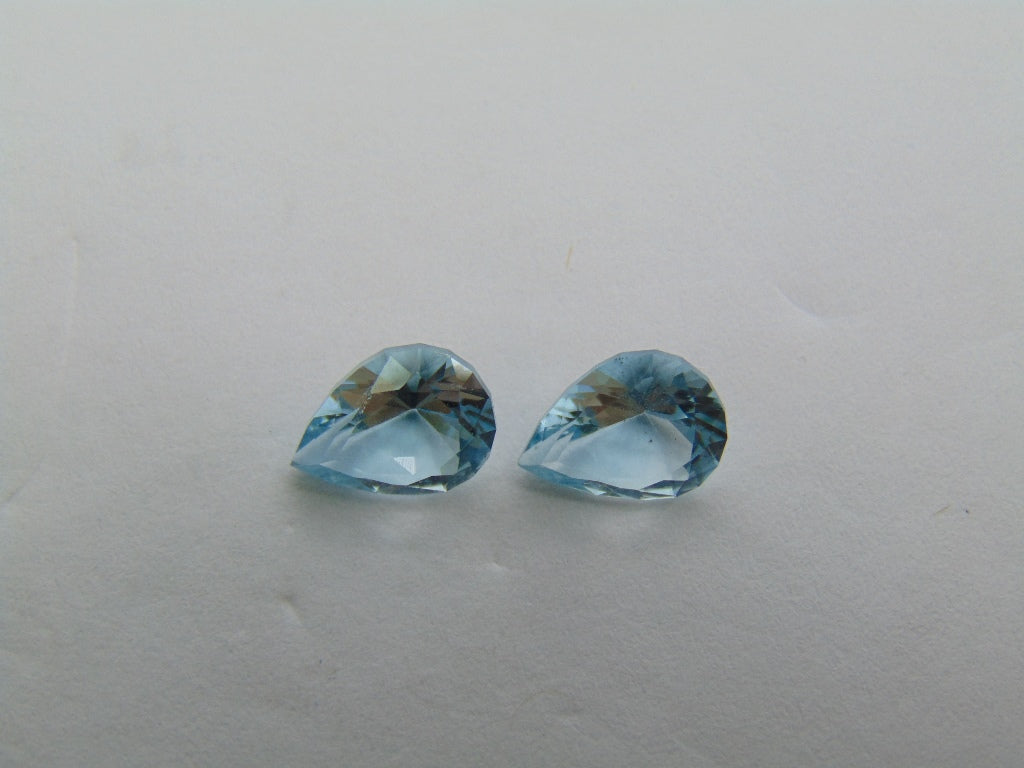 3.90ct Topaz Pair 9x7mm