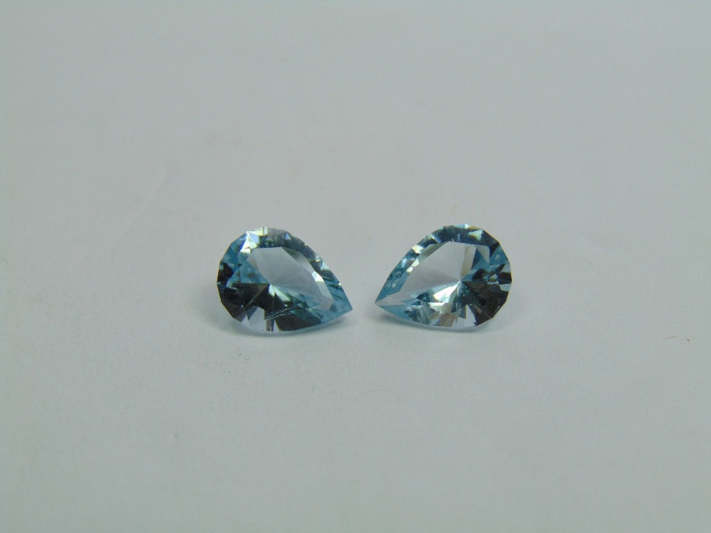 3.90ct Topaz Pair 9x7mm
