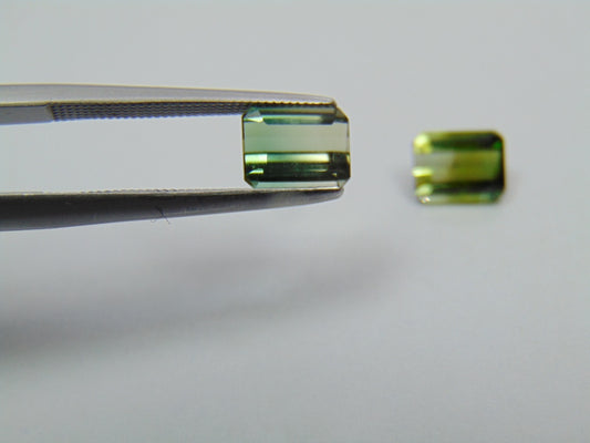 2.25ct Turmalina Bicolor Calibrada 6x5mm
