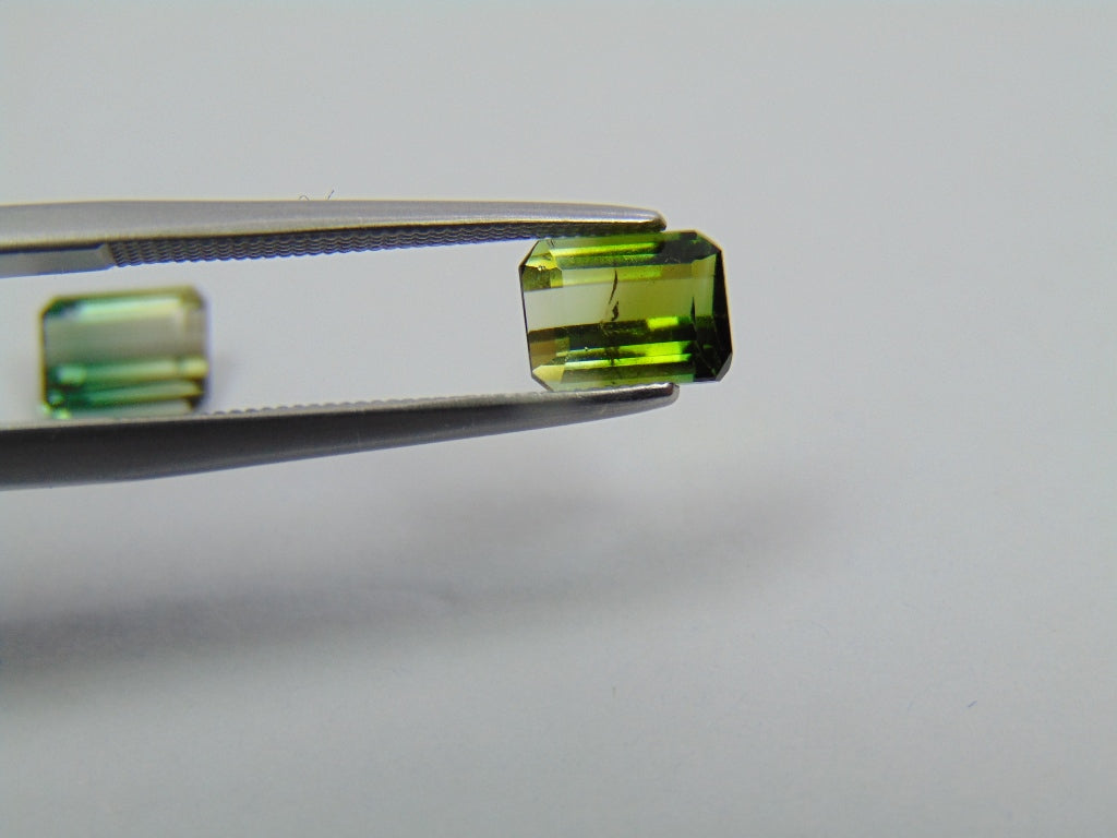 2.25ct Tourmaline Bicolor Calibrated 6x5mm