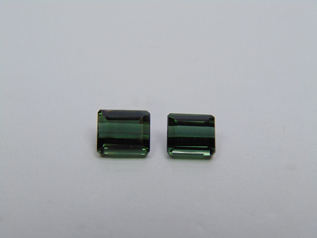2,85 ct Turmalina 7x6mm 6x5mm
