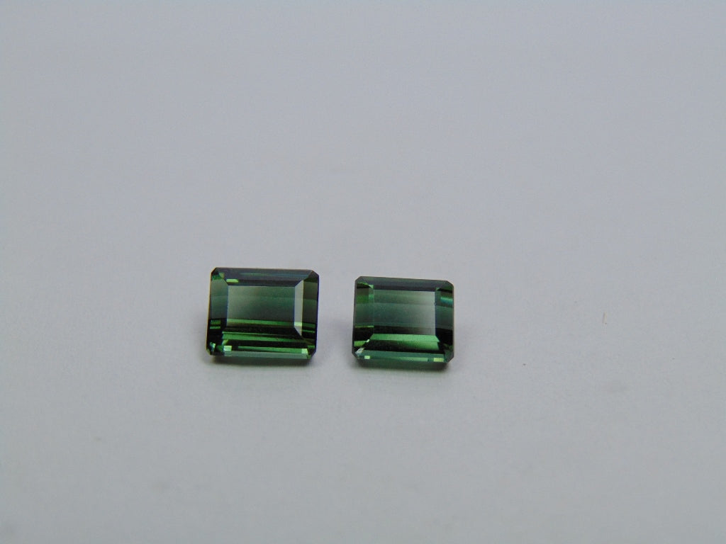 2,85 ct Turmalina 7x6mm 6x5mm