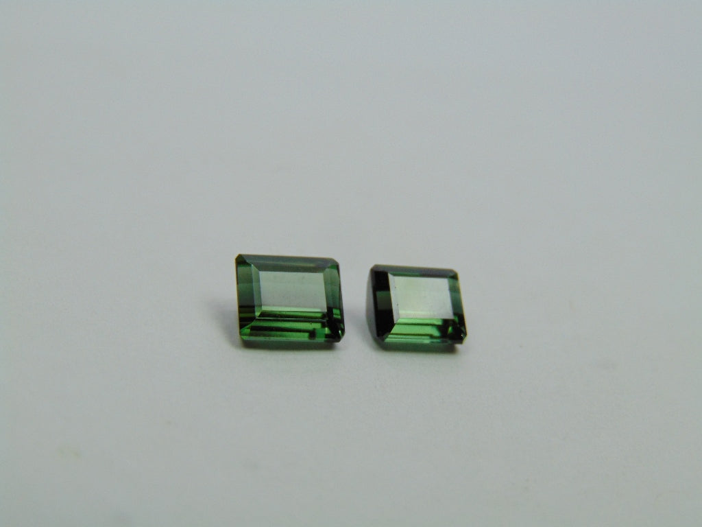 2,85 ct Turmalina 7x6mm 6x5mm