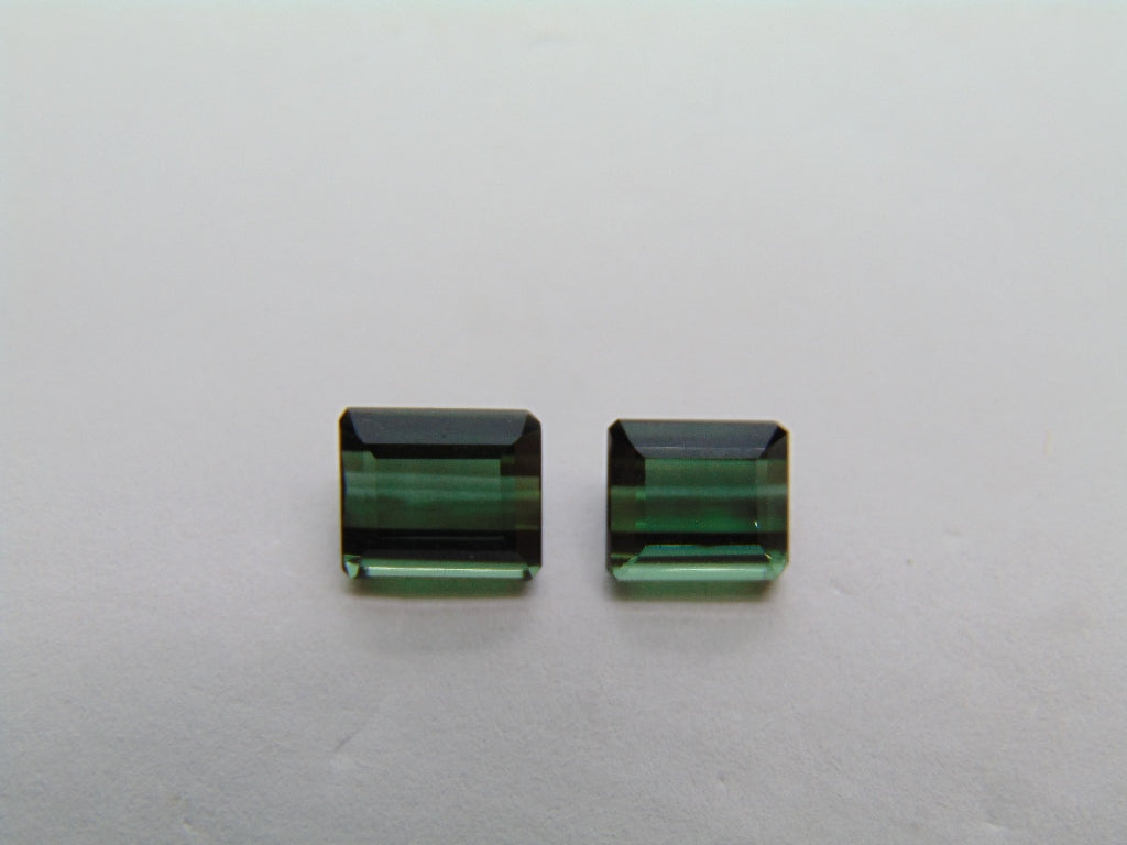 2,85 ct Turmalina 7x6mm 6x5mm