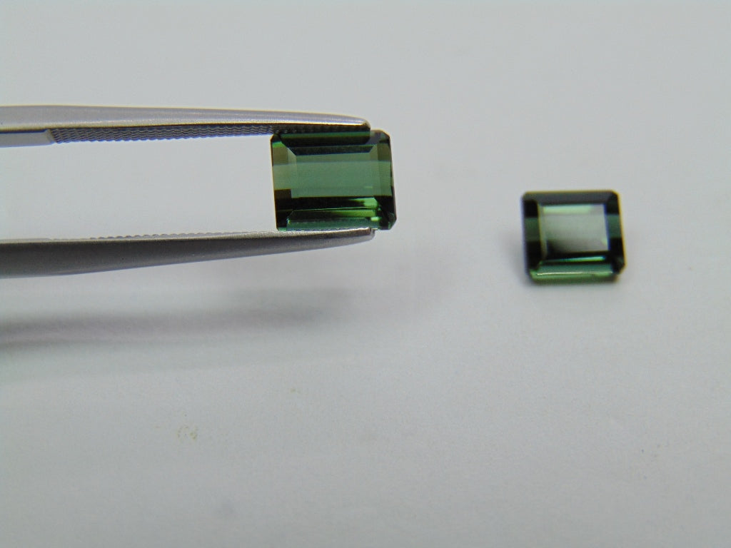 2,85 ct Turmalina 7x6mm 6x5mm