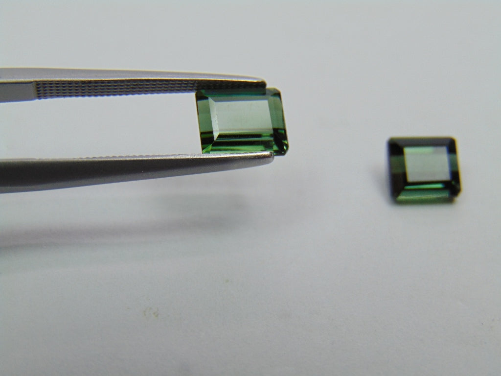 2,85 ct Turmalina 7x6mm 6x5mm