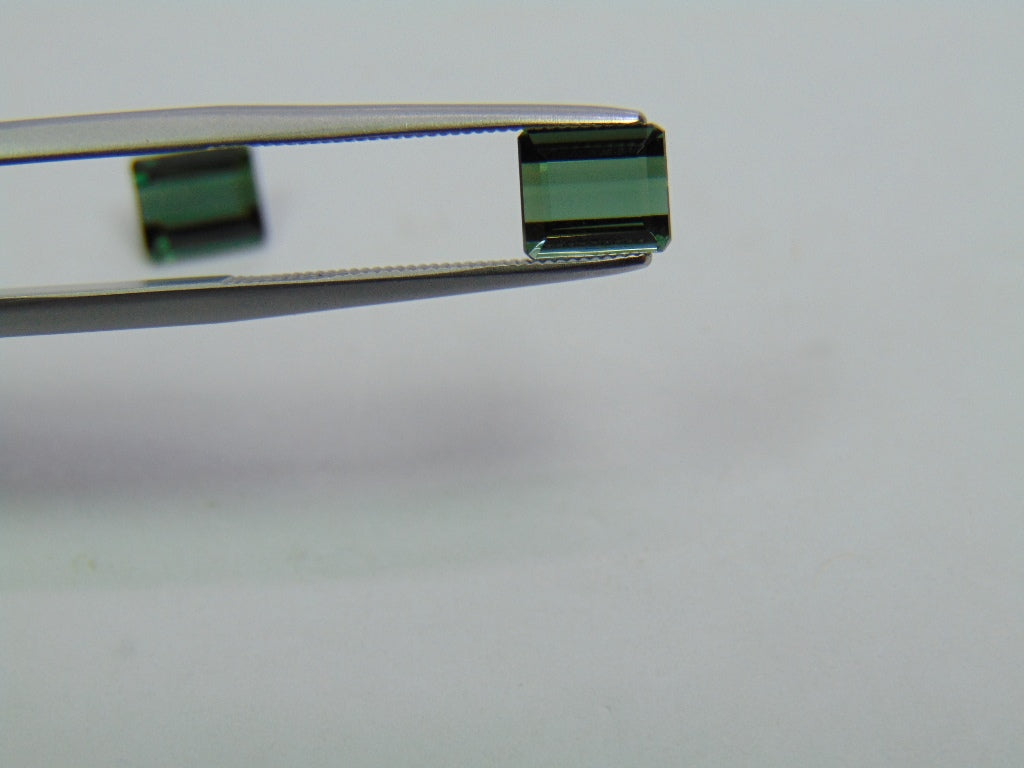 2,85 ct Turmalina 7x6mm 6x5mm
