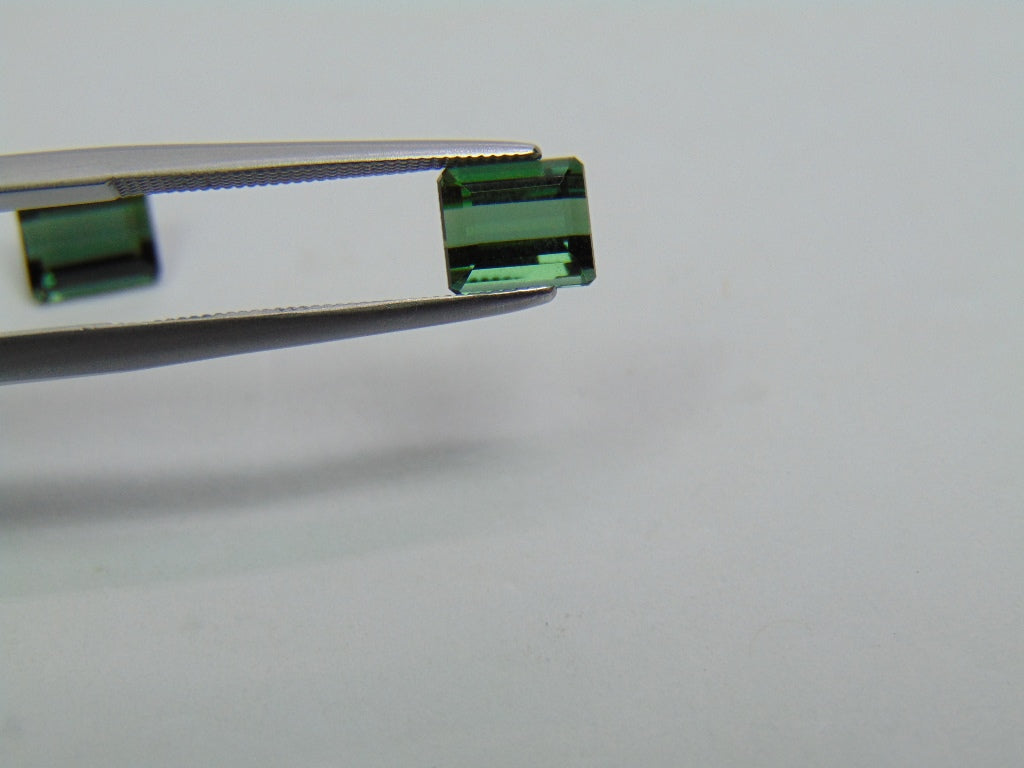 2,85 ct Turmalina 7x6mm 6x5mm