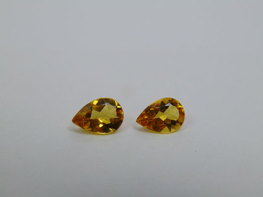 Par de Berilo 2,90ct 10x7mm
