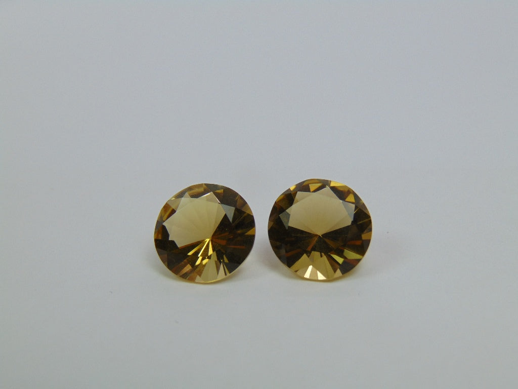 Citrino 11,85 ct calibrado 12 mm