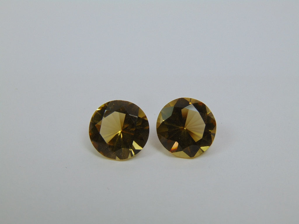 Citrino 11,85 ct calibrado 12 mm