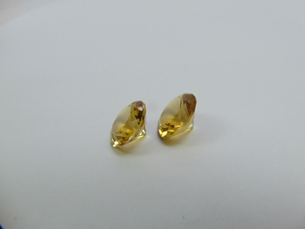 Citrino 11,85 ct calibrado 12 mm