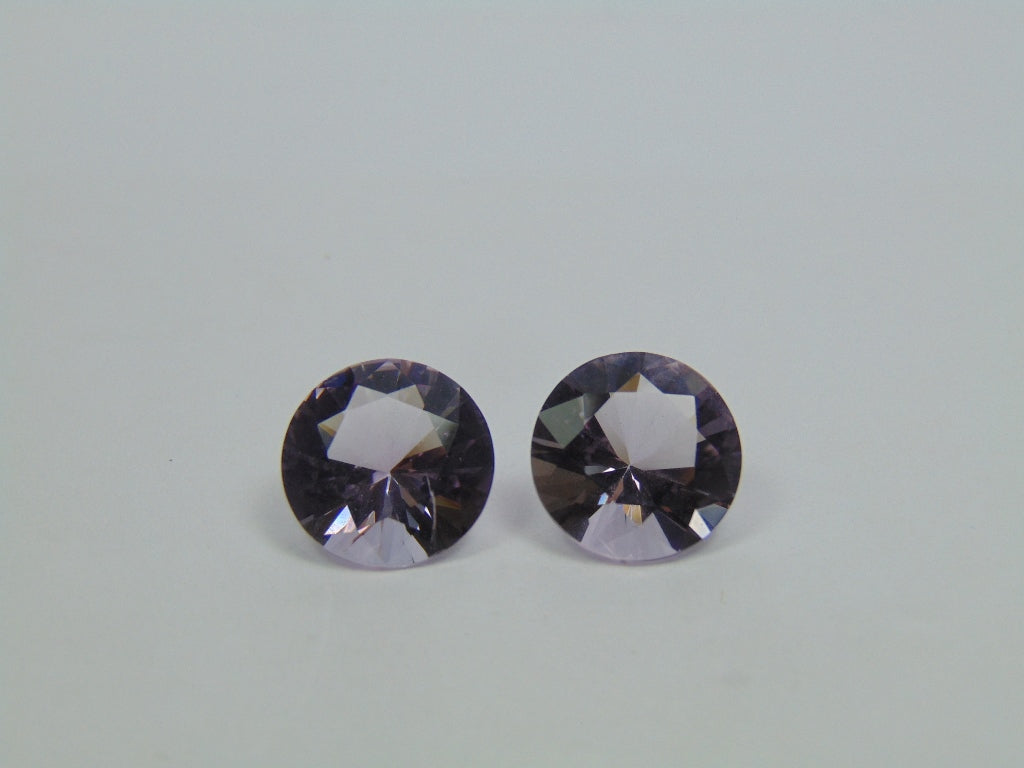 13.20ct Amethyst Pair 13mm